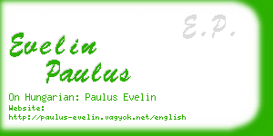 evelin paulus business card